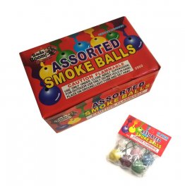 CLAY SMOKE BALLS ASSORTED COLOR - BOX OF 72