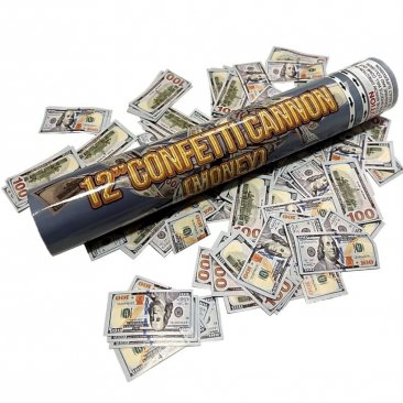 CONFETTI CANNON 12" MONEY